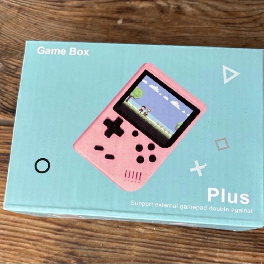Game Box Plus - 500 Games in 1 Portable Handheld Game System (Pink)